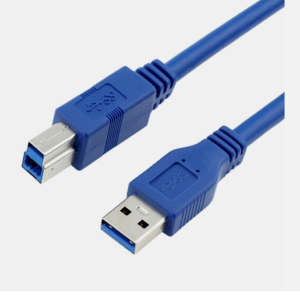 AKY USB 3.0 Type A to Type B Cable 1M Blue