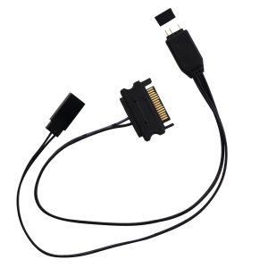 ARGB Controller SATA to 3PIN ARGB Splitters Cable Built-in Light Mode for Motherboards Without 5V ARGB,or DIY ARGB Fans,ARGB Light Strips