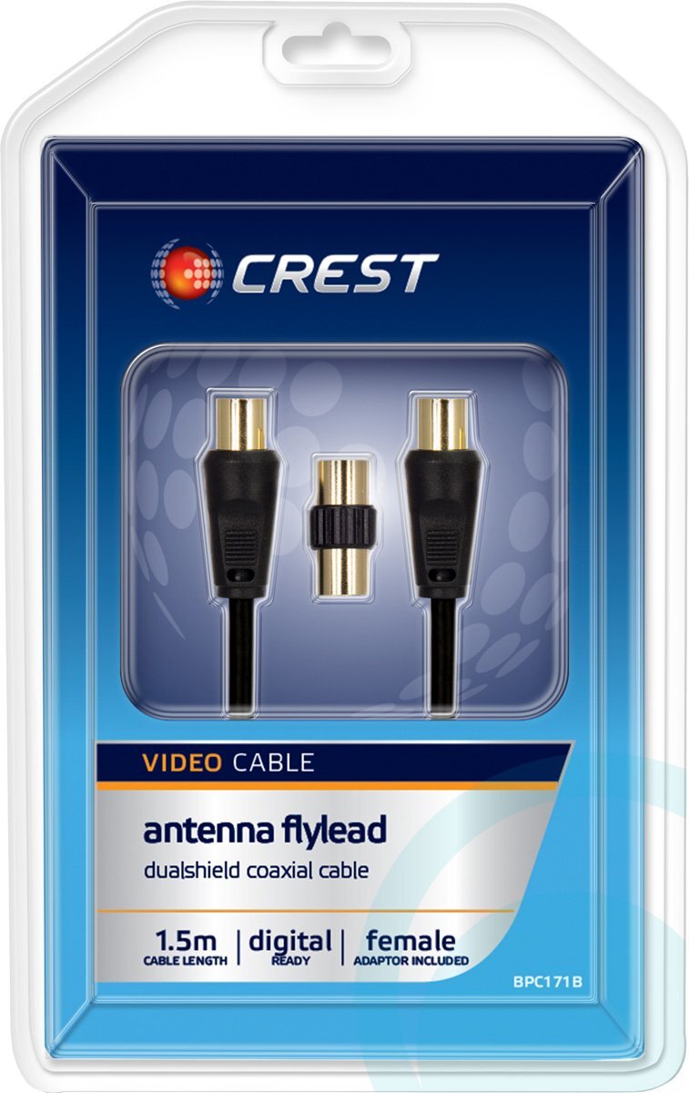 Crest BPC171B Antenna Dualshield Coaxial Cable 1.5m