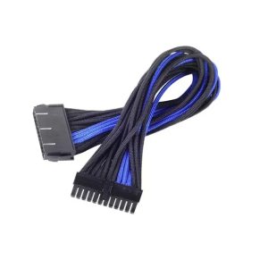 SilverStone  SST-PP07-MBBA 24-Pin Sleeved Power Cable Extension - Black/Blue
