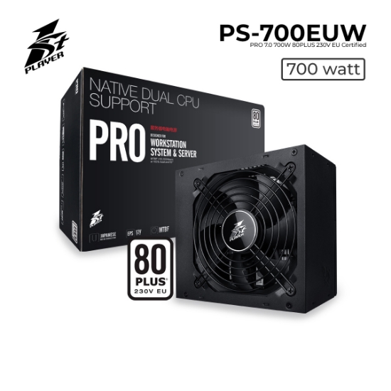1ST Player PS-700EUW 700W 80Plus BLACK POWER SUPPLY | PS-700EUW | P007