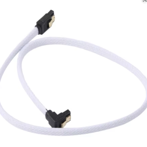 Premium Sleeved SATA Cable 60cm White