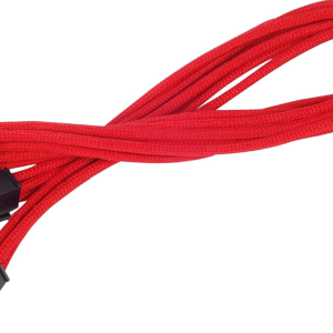 Silverstone SST-PP07-EPS8R - 30cm EPS 8pin to EPS/ATX 4+4pin Sleeved Extention Cable, Red