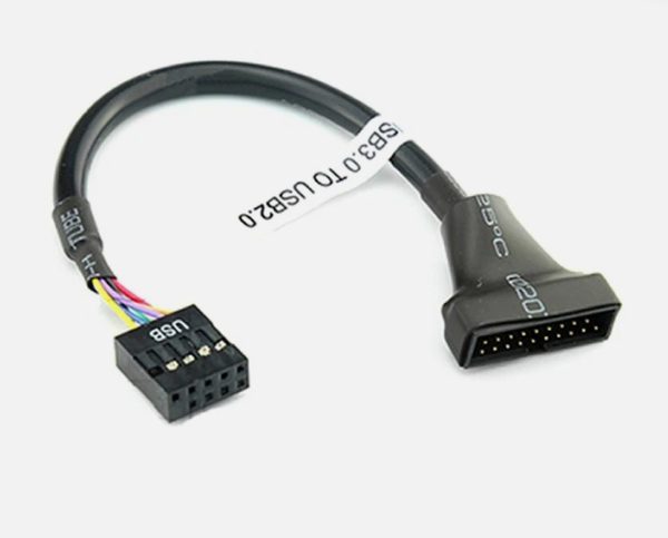 USB 2.0 Motherboard IDC 9pin female to USB 3.0 19/20 Pin male Adapter,mainboard USB 3.0 20 Pin Header to USB 2.0